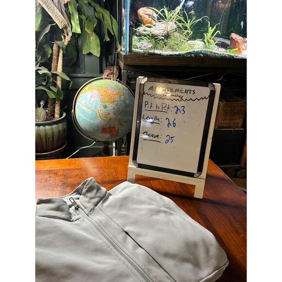LULULEMON Men's Beige "Raw Linen" Zip Zeroed In Track Jacket Size Extra Large XL - Picture 7 of 7